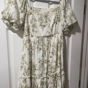 Floral Puff Sleeve Dress